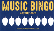 Music Bingo Loyalty Card